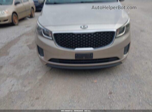 KNDMB5C19H6242727 2017 KIA SEDONA Gold Вид щитка приладів