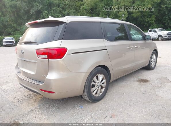 KNDMB5C19H6242727 2017 KIA SEDONA Gold Задня права чверть