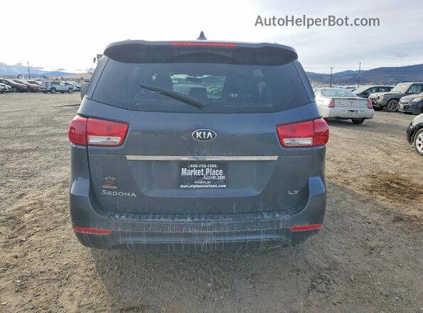 KNDMB5C19H6252805 2017 KIA SEDONA Charcoal Հետևի տեսք