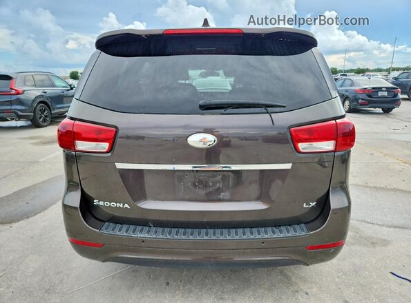 KNDMB5C19H6253386 2017 KIA SEDONA Charcoal Հետևի տեսք