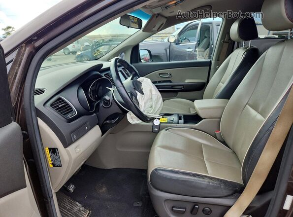 KNDMB5C19H6253386 2017 KIA SEDONA Charcoal Սալոնի դիմացի տեսք