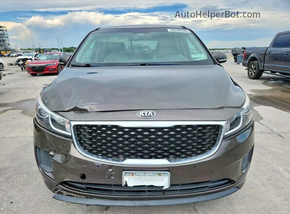 KNDMB5C19H6253386 2017 KIA SEDONA Charcoal Դիմացի տեսք