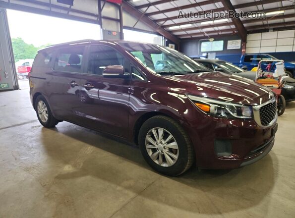KNDMB5C19H6333335 2017 KIA SEDONA Maroon Передня права чверть