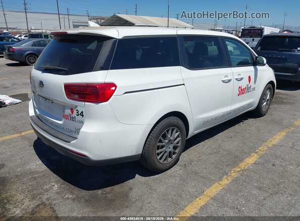 KNDMB5C19K6567434 2019 KIA SEDONA White Trasero derecho