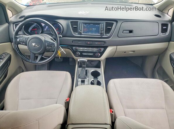 KNDMB5C19L6566527 2020 KIA SEDONA White Առջևի վահանակի տեսք