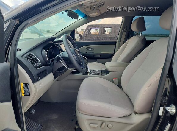 KNDMB5C19M6666306 2021 KIA SEDONA Black Vista interior delantera