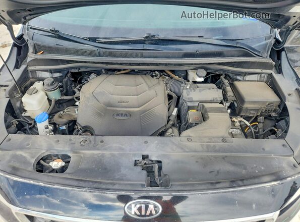 KNDMB5C19M6666306 2021 KIA SEDONA Black Vista del compartimento del motor