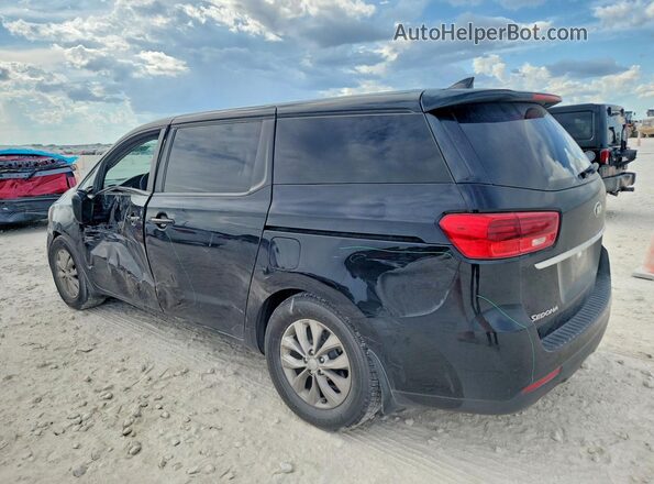 KNDMB5C19M6666306 2021 KIA SEDONA Black Trasero izquierdo