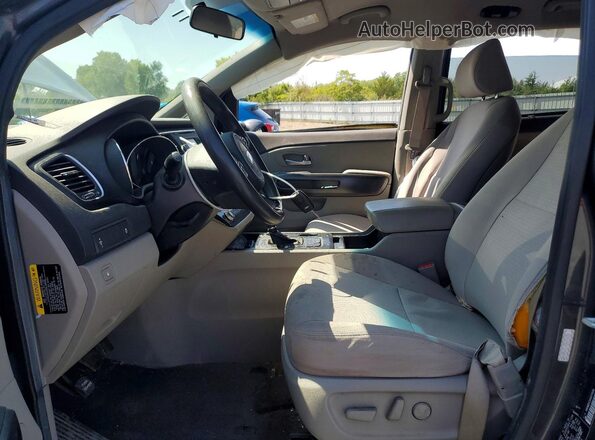 KNDMB5C1XG6171696 2016 KIA SEDONA Gray Սալոնի դիմացի տեսք