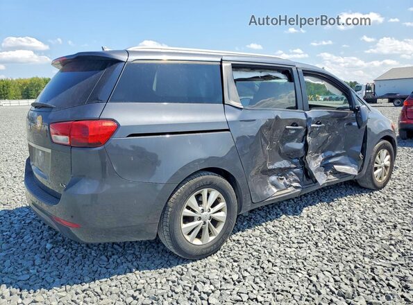 KNDMB5C1XG6171696 2016 KIA SEDONA Gray Հետևի աջ
