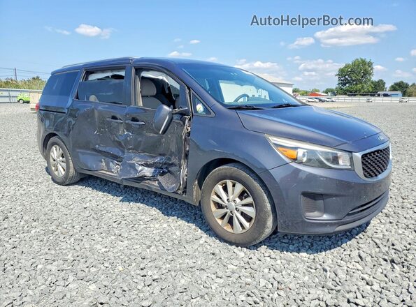 KNDMB5C1XG6171696 2016 KIA SEDONA Gray Առջևի աջ