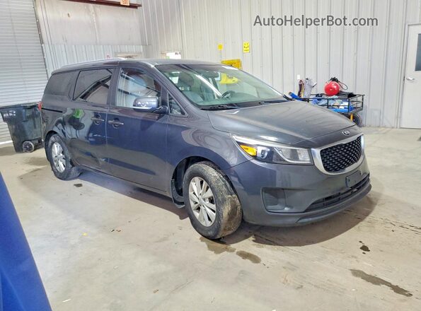 KNDMB5C1XG6185839 2016 KIA SEDONA Gray წინა მარჯვენა