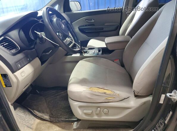 KNDMB5C1XG6185839 2016 KIA SEDONA Gray წინა სალონის ხედი