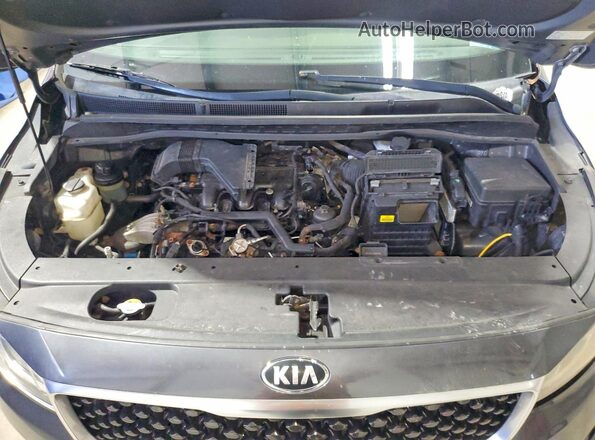 KNDMB5C1XG6185839 2016 KIA SEDONA Gray ძრავის განყოფილების ხედი