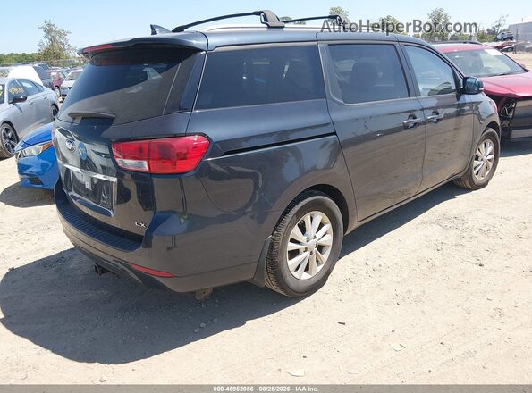 KNDMB5C1XG6207306 2016 KIA SEDONA Blue Tył prawy