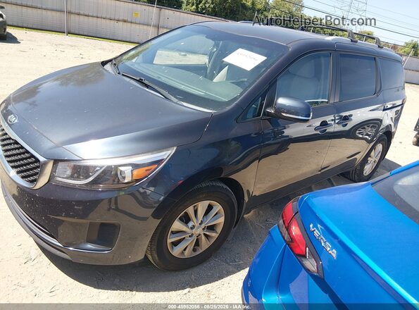 KNDMB5C1XG6207306 2016 KIA SEDONA Blue Przód lewy