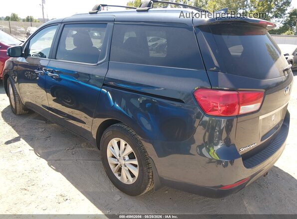 KNDMB5C1XG6207306 2016 KIA SEDONA Blue Tył lewy