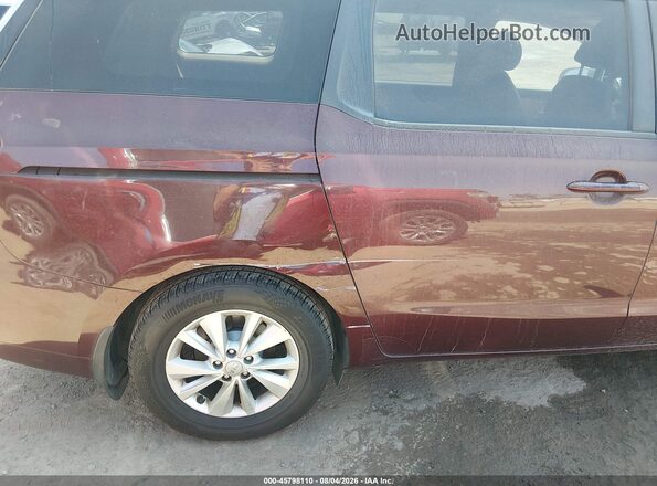 KNDMB5C1XG6210156 2016 KIA SEDONA Бордовый Вид спереди