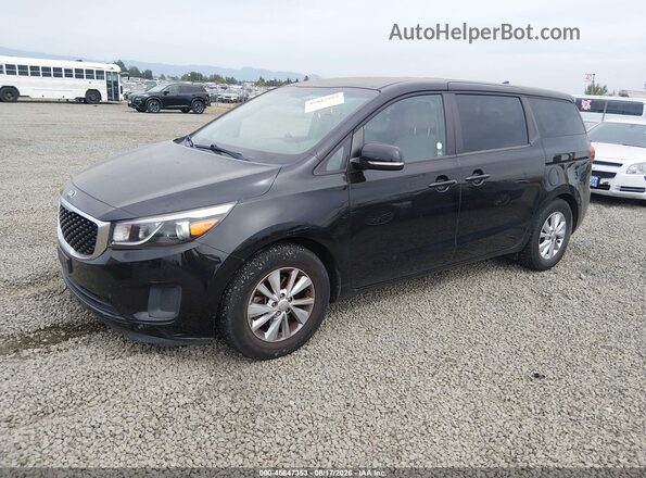 KNDMB5C1XH6230358 2017 KIA SEDONA Black Front left