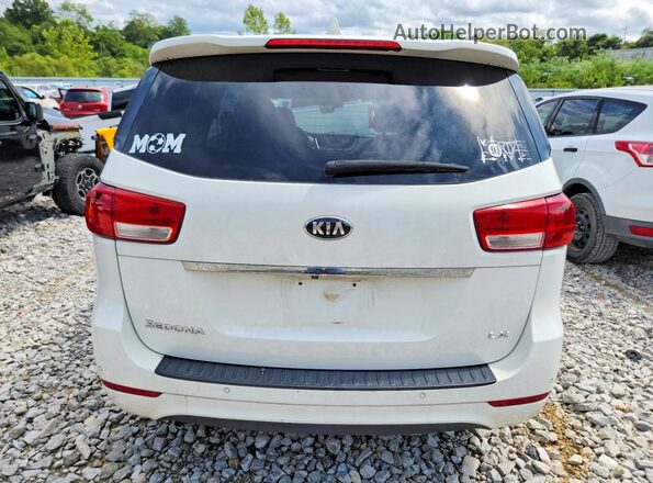 KNDMB5C1XH6245149 2017 KIA SEDONA White Вид ззаду