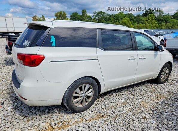 KNDMB5C1XH6245149 2017 KIA SEDONA White Задня права чверть