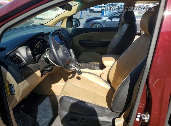 KNDMB5C1XH6321033 2017 KIA SEDONA Burgundy Front interior view