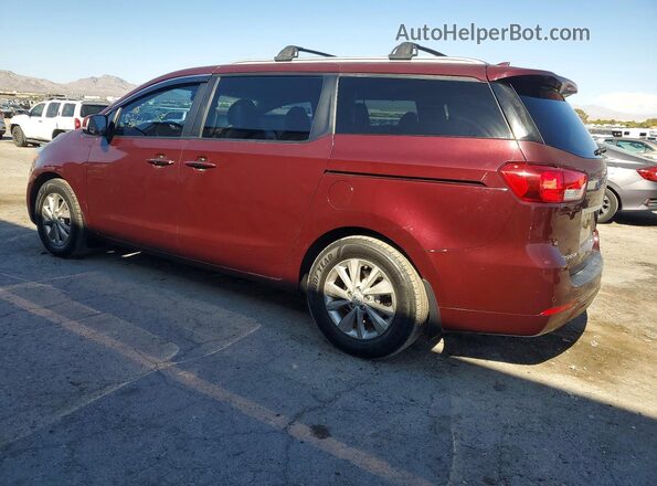 KNDMB5C1XH6321033 2017 KIA SEDONA Burgundy Rear left