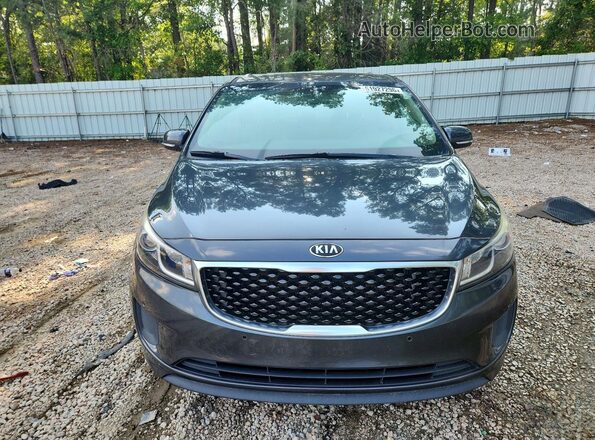 KNDMB5C1XH6332081 2017 KIA SEDONA Gray Դիմացի տեսք