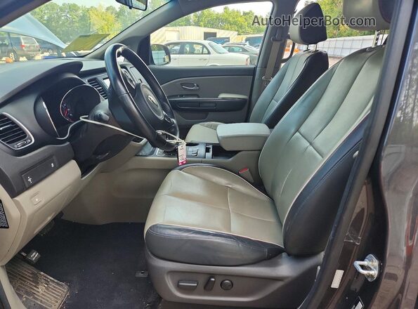KNDMB5C1XH6332081 2017 KIA SEDONA Gray Սալոնի դիմացի տեսք