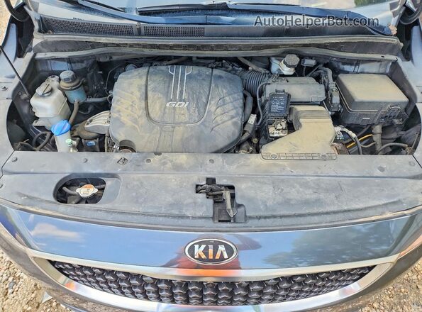 KNDMB5C1XH6332081 2017 KIA SEDONA Gray Շարժիչի բաժամունքի տեսք