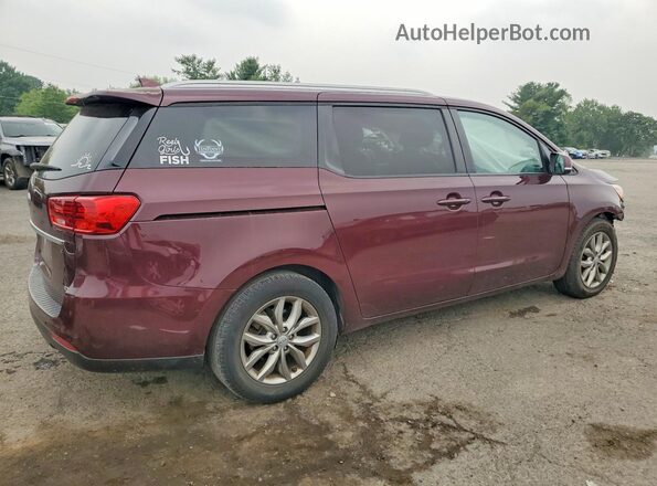 KNDMB5C1XK6535463 2019 KIA SEDONA Maroon Հետևի աջ