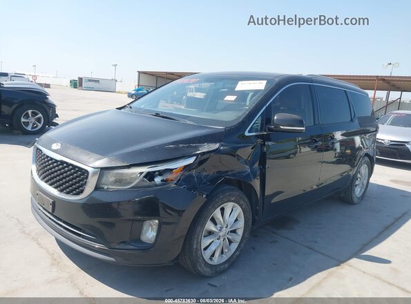 KNDMC5C10G6146965 2016 KIA SEDONA Black Front left