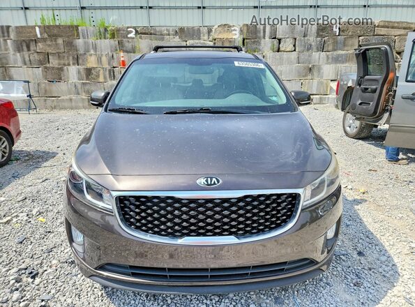 KNDMC5C11G6137501 2016 KIA SEDONA Brown Вид спереду