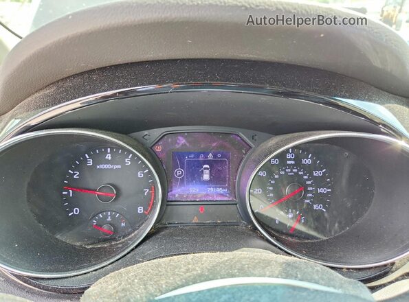 KNDMC5C11G6137501 2016 KIA SEDONA Brown Вид щитка приладів