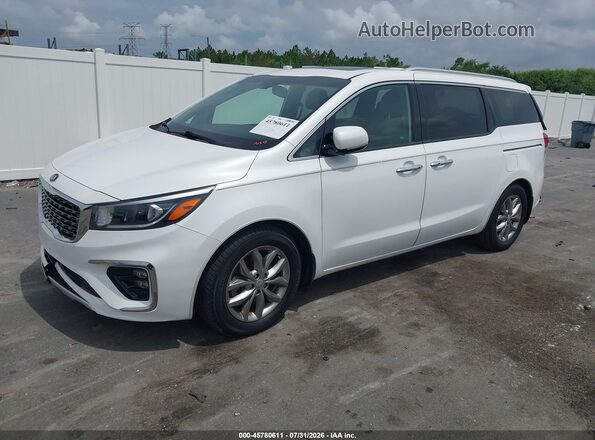 KNDMC5C11L6597607 2020 KIA SEDONA White Przód lewy