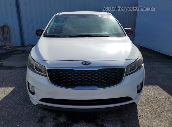 KNDMC5C13G6107707 2016 KIA SEDONA White წინა ხედი