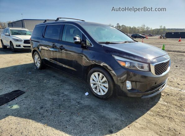 KNDMC5C13G6139475 2016 KIA SEDONA Черный Передняя правая четверть