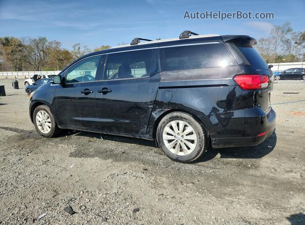 KNDMC5C13G6139475 2016 KIA SEDONA Черный Задняя левая четверть