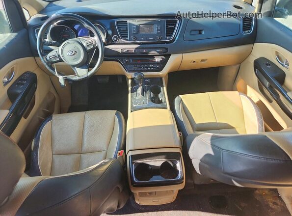 KNDMC5C13G6139475 2016 KIA SEDONA Черный Вид панели приборов