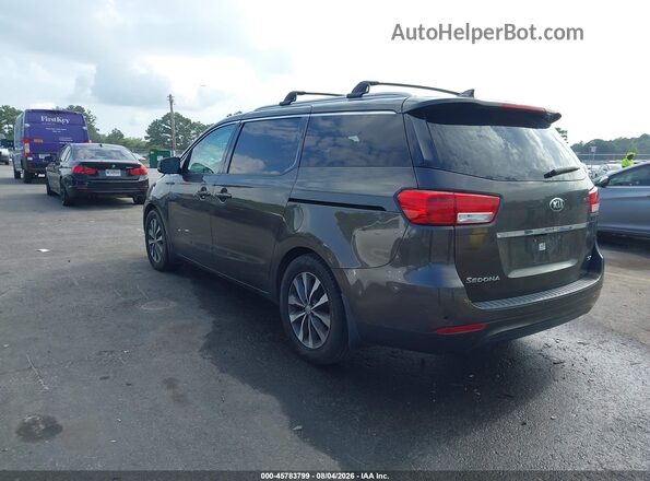 KNDMC5C13G6147480 2016 KIA SEDONA Brown Հետևի ձախ