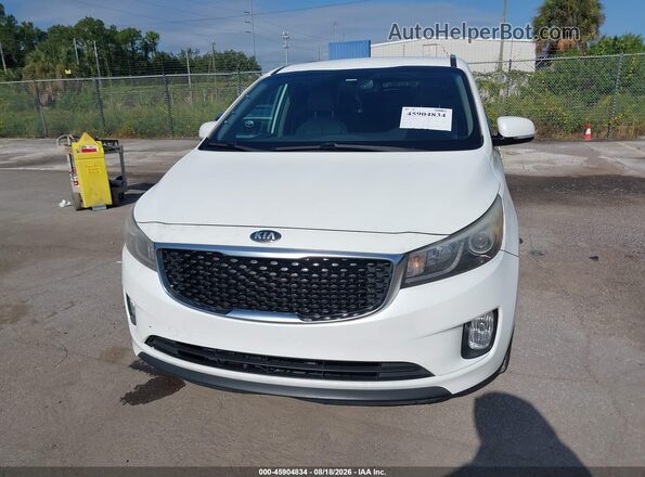 KNDMC5C13G6153960 2016 KIA SEDONA White წინა ხედი