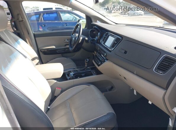KNDMC5C13G6153960 2016 KIA SEDONA White წინა სალონის ხედი