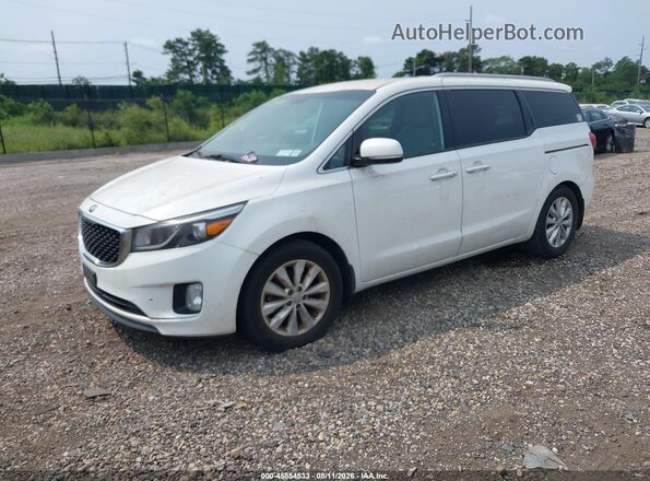 KNDMC5C13G6184853 2016 KIA SEDONA White Przód lewy