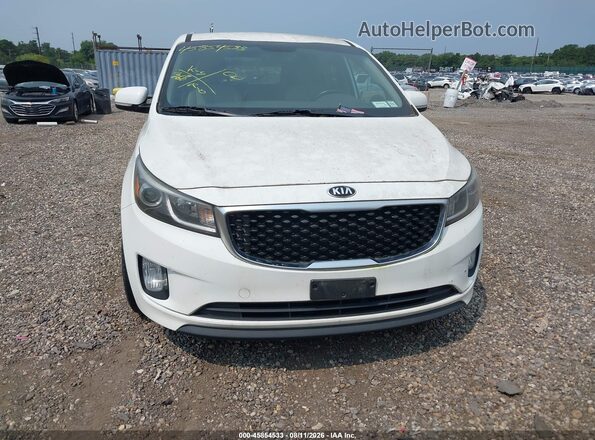 KNDMC5C13G6184853 2016 KIA SEDONA White Widok zestawu wskaźników