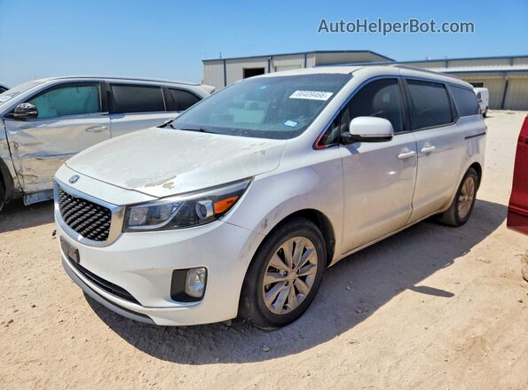 KNDMC5C13G6197036 2016 KIA SEDONA White Tył lewy