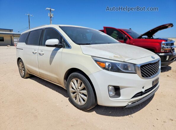KNDMC5C13G6197036 2016 KIA SEDONA White Widok deski rozdzielczej