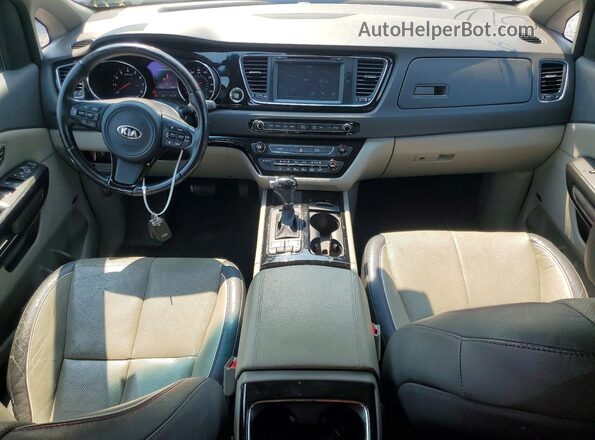 KNDMC5C14G6180939 2016 KIA SEDONA Burgundy Вид панелі приладів