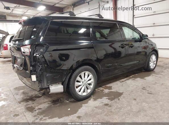 KNDMC5C14J6376192 2018 KIA SEDONA Black Trasero derecho