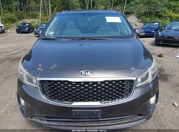 KNDMC5C15G6137520 2016 KIA SEDONA Brown Vista del cuadro de instrumentos