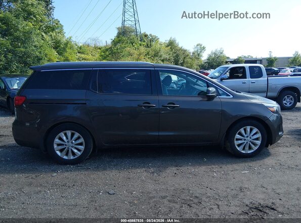 KNDMC5C15G6137520 2016 KIA SEDONA Brown Vista interior trasera